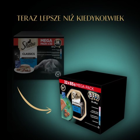 SHEBA® Classics Rybne Smaki 32x85g Sheba