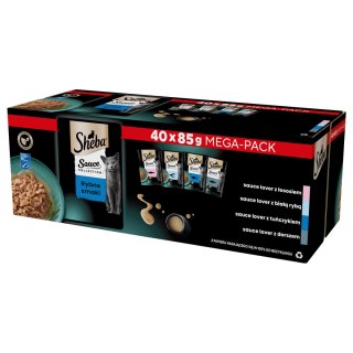 Sheba Sauce Collection Karma Dla Kota Rybne Smaki 40x85g Sheba