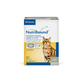 VIRBAC Nutribound Roztwór Doustny Dla Kotów W Czasie Rekonwalescencji 3 X 150 Ml - Nowa Wersja Virbac