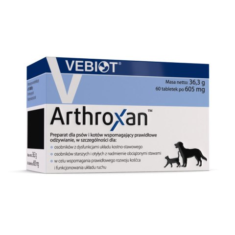 Vebiot Arthroxan Suplement Dla Psa 60 Tabletek Nutrifarm Sp. z o.o.