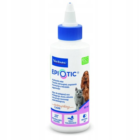 Virbac Epiotic Płyn Do Czyszczenia Uszu Dla Psa I Kota 60ml Virbac