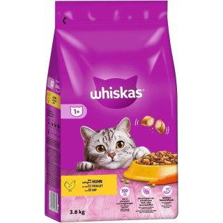 Whiskas Adult Sucha Karma Dla Dorosłego Kota Z Pysznym Kurczakiem 3,8kg Whiskas