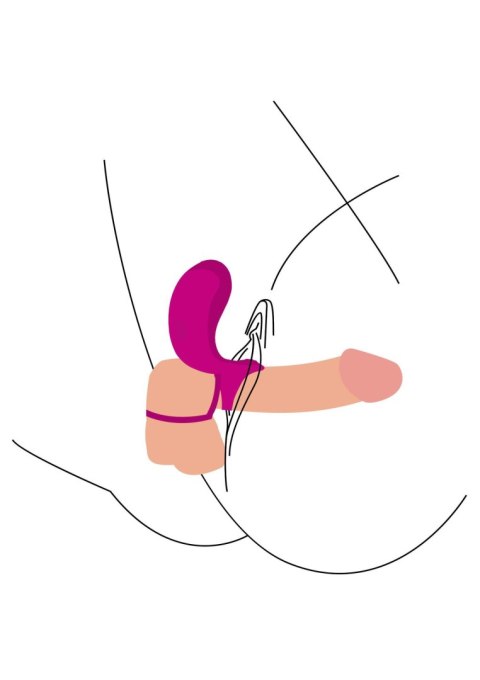 Couples Stimulator Ring Fuchsia Xocoon