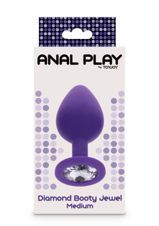 Diamond Booty Jewel Medium Purple TOYJOY