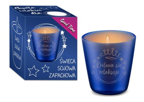 GOOD TIME -Świeca sojowa 120ml - Królowa się relaksuje House of Mugs