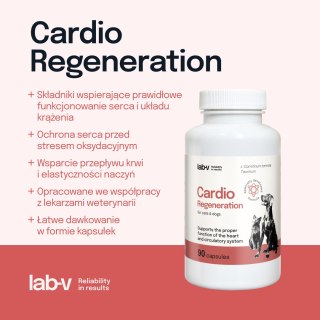 Lab-v Cardio Regeneration 90 kapsułek - wsparcie serca dla psów i kotów LAB-V