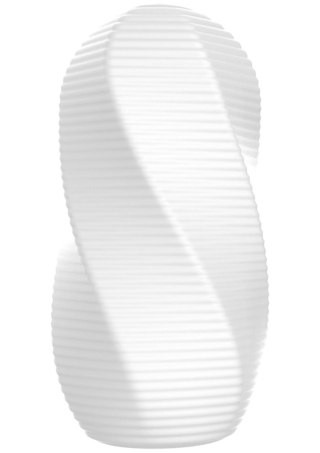 Medium Masturbator Swirl White TOYJOY