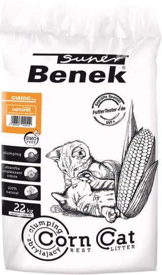 SUPER BENEK Corn Żwirek Kukurydziany Zapach Naturalny 35L Certech-Super Benek
