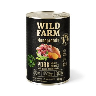 WILD FARM Monoprotein Pork 400g - hipoalergiczna karma dla psa Wild Farm