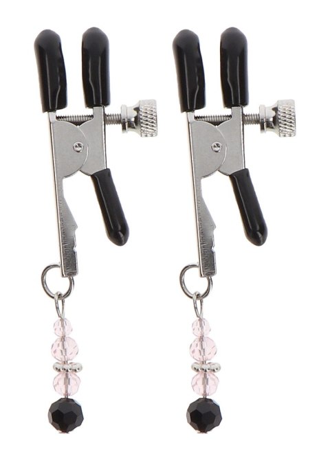 Adjustable Clamps With Beads Silver Taboom