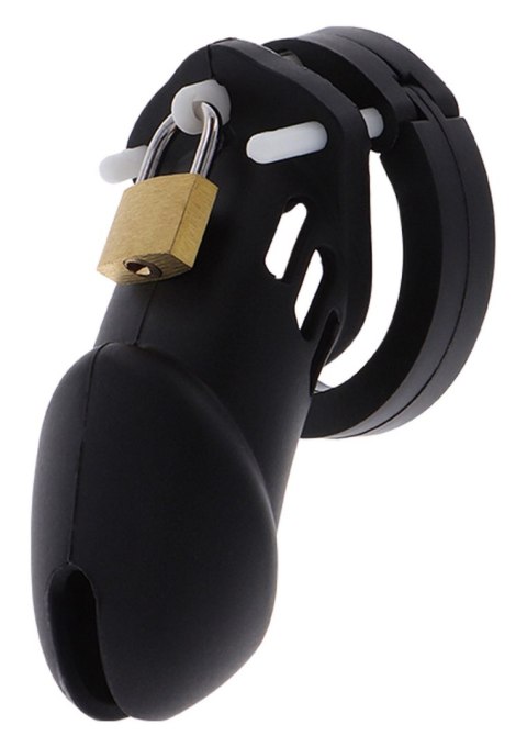 Chastity Cock Cage Slicone L Black Hidden Desire