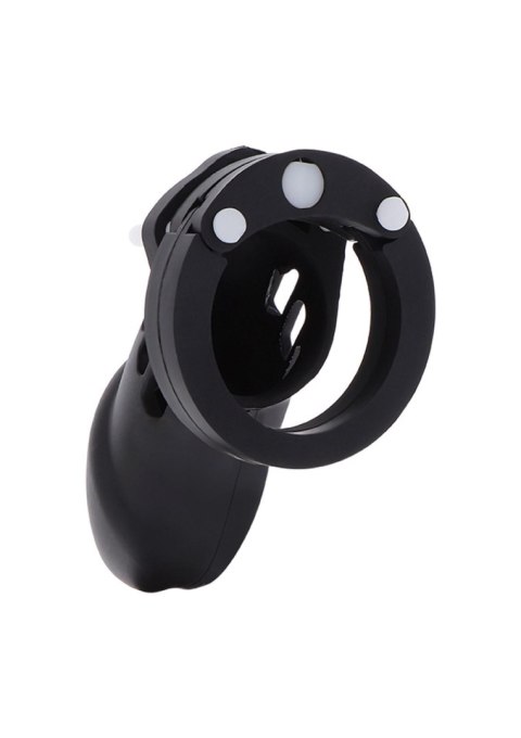 Chastity Cock Cage Slicone L Black Hidden Desire