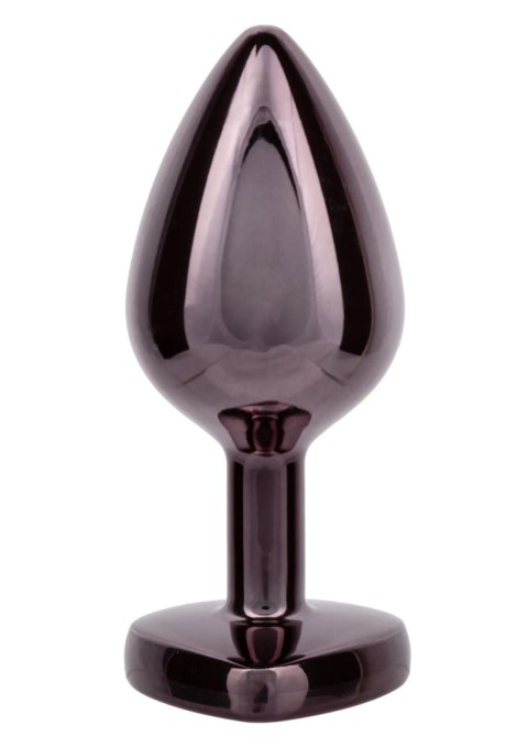 Diamond Heart Plug Large Black CalExotics
