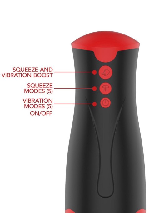 Masturbator Vibrating&Squeeze Black Hidden Desire