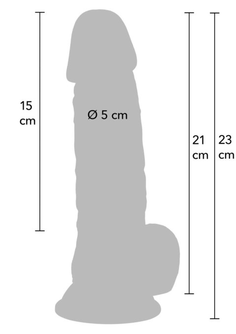 Realistic Dildo PVC 21 cm Hidden Desire