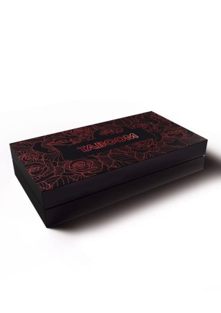 Wild Roses Ankle Cuffs Black Taboom