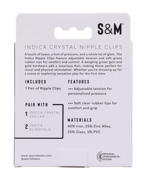Crystal Nipple Clips Sportsheets