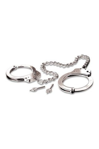 FETISH FANTASY SERIES METAL LEG CUFFS SILVER Pipedream