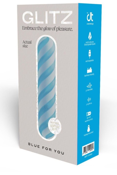 GLITZ BLUE FOR YOU BULLET VIBRATOR Dreamtoys