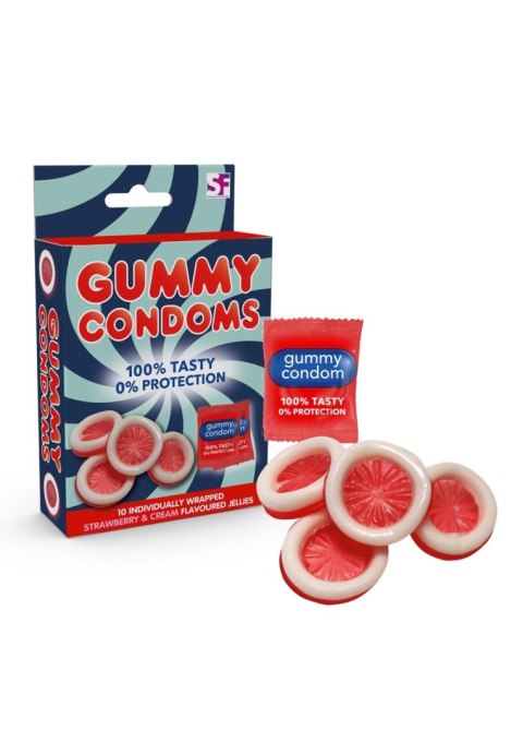Gummy Condoms Candy White Spencer & Fleetwood