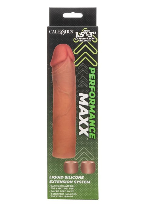 Silicone Penis Extension System 20.25cm Caramel CalExotics