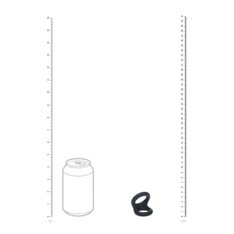 Double O Silicone Cockring - S - Black Levelz by Shots