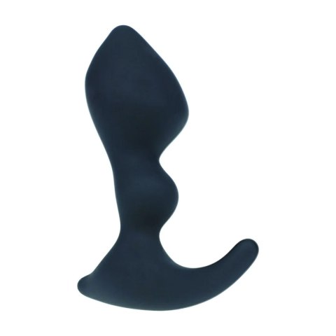 Double Ripple Silicone Prostate Massager - Black Levelz by Shots