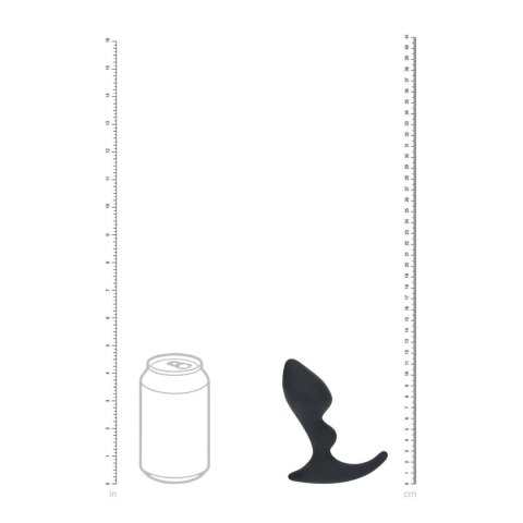 Double Ripple Silicone Prostate Massager - Black Levelz by Shots