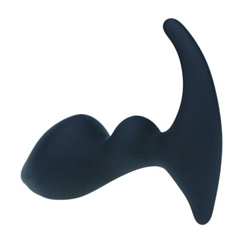 Double Ripple Silicone Prostate Massager - Black Levelz by Shots