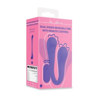 Dual-ended Bendable Vibe with Remote Control - Purple Loveline