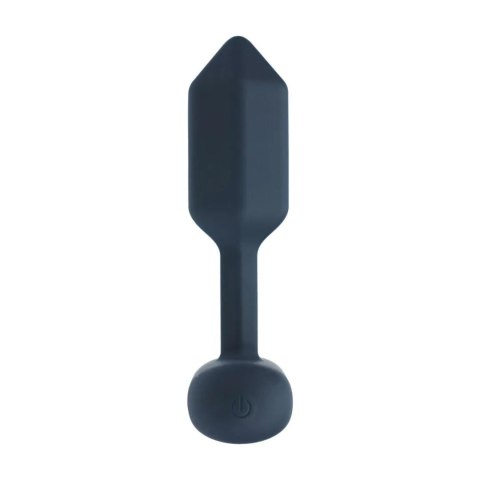 Hexagonal Vibrating Silicone Anal Plug - S - Black Levelz