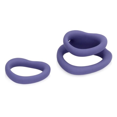 Heart Cockring Set - Violet Storm Loveline