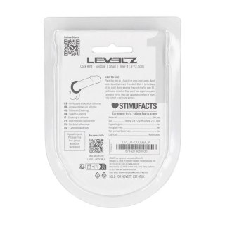 Liquid Silicone Cockring - S - Black Levelz by Shots