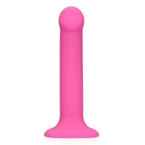 Non-Phallic Vibrating Dildo - Medium - Powerful Pink Loveline