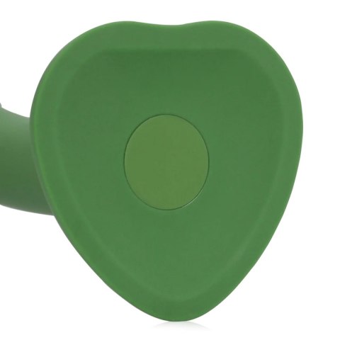 Non-Phallic Vibrating Dildo - Small - Forest Green Loveline
