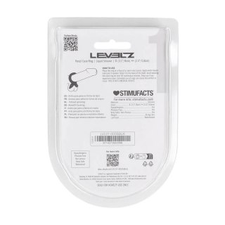 Pencil Liquid Silicone Cockring - Black Levelz