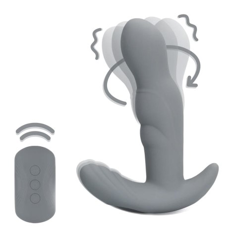 Rotating Prostate Stimulator with Remote Control - Gotham Grey Loveline