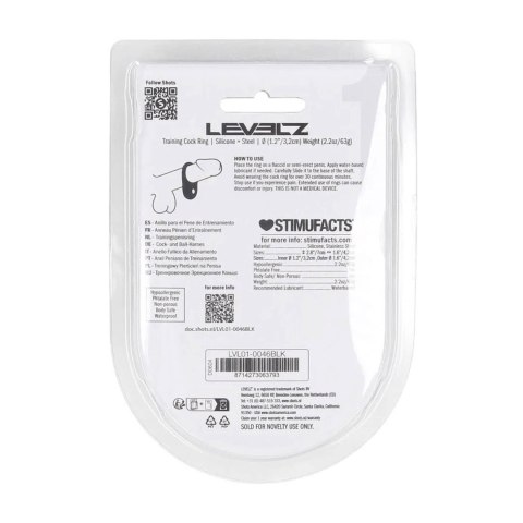 Silicone Training Cockring - S - Black Levelz