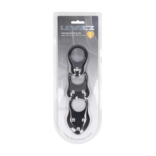 Silicone Training Cockring Set of 3 - S/M/L - Black Levelz by Shots