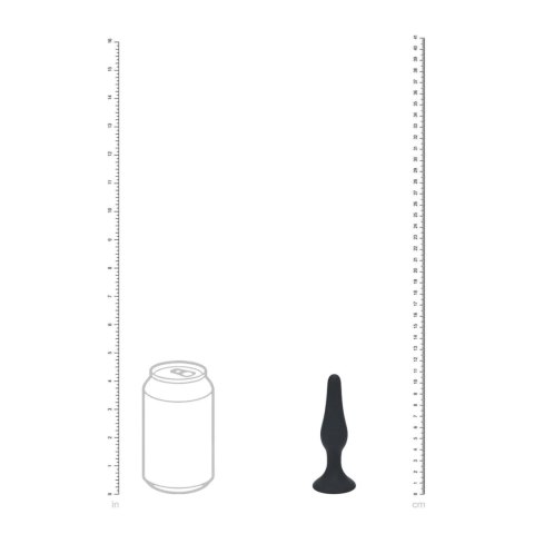 Slim Silicone Anal Plug - S - Black Levelz