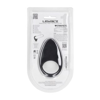 Teardrop Silicone Cockring - Black Levelz