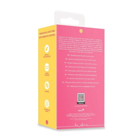 Vibrating G-Spot Vibe with Remote Control - Pink Loveline