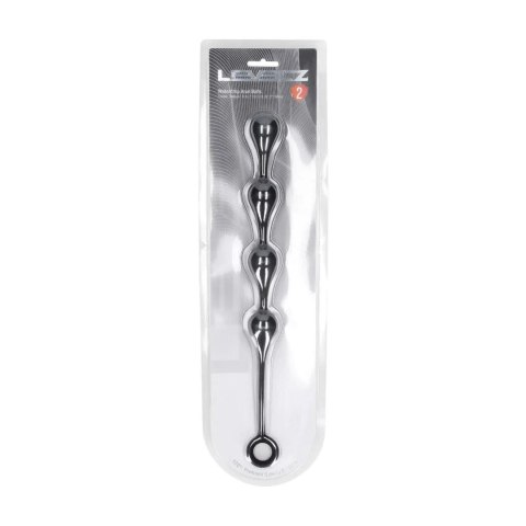 Waterdrop Silicone Anal Balls -M - 30mm - Black Levelz by Shots