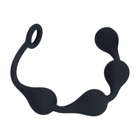 Waterdrop Silicone Anal Balls -M - 30mm - Black Levelz by Shots