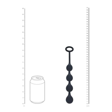 Waterdrop Silicone Anal Balls - S - 20mm - Black Levelz