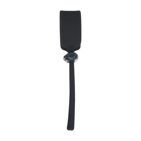 Wide Adjustable Silicone Lasso Cockring - 5mm - Black Levelz