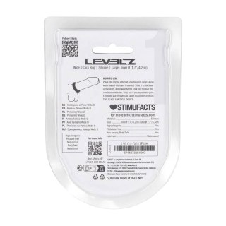 Wide O Silicone Cockring - L - 42mm - Black Levelz