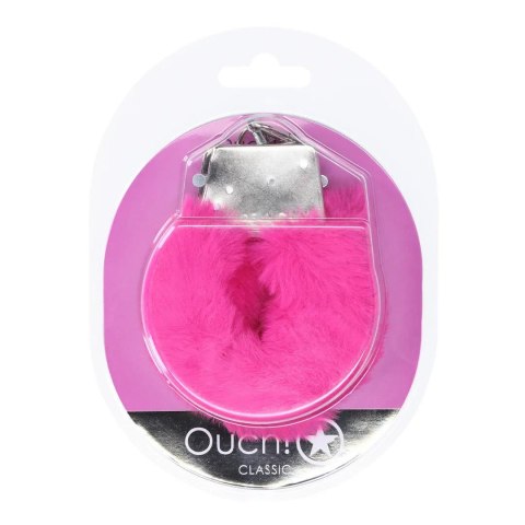 Classic Fluffy Handcuffs - Pink Ouch!