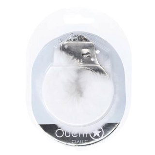Classic Fluffy Handcuffs - White Ouch!
