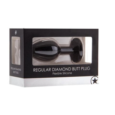 Diamond Butt Plug - Regular black Ouch!
